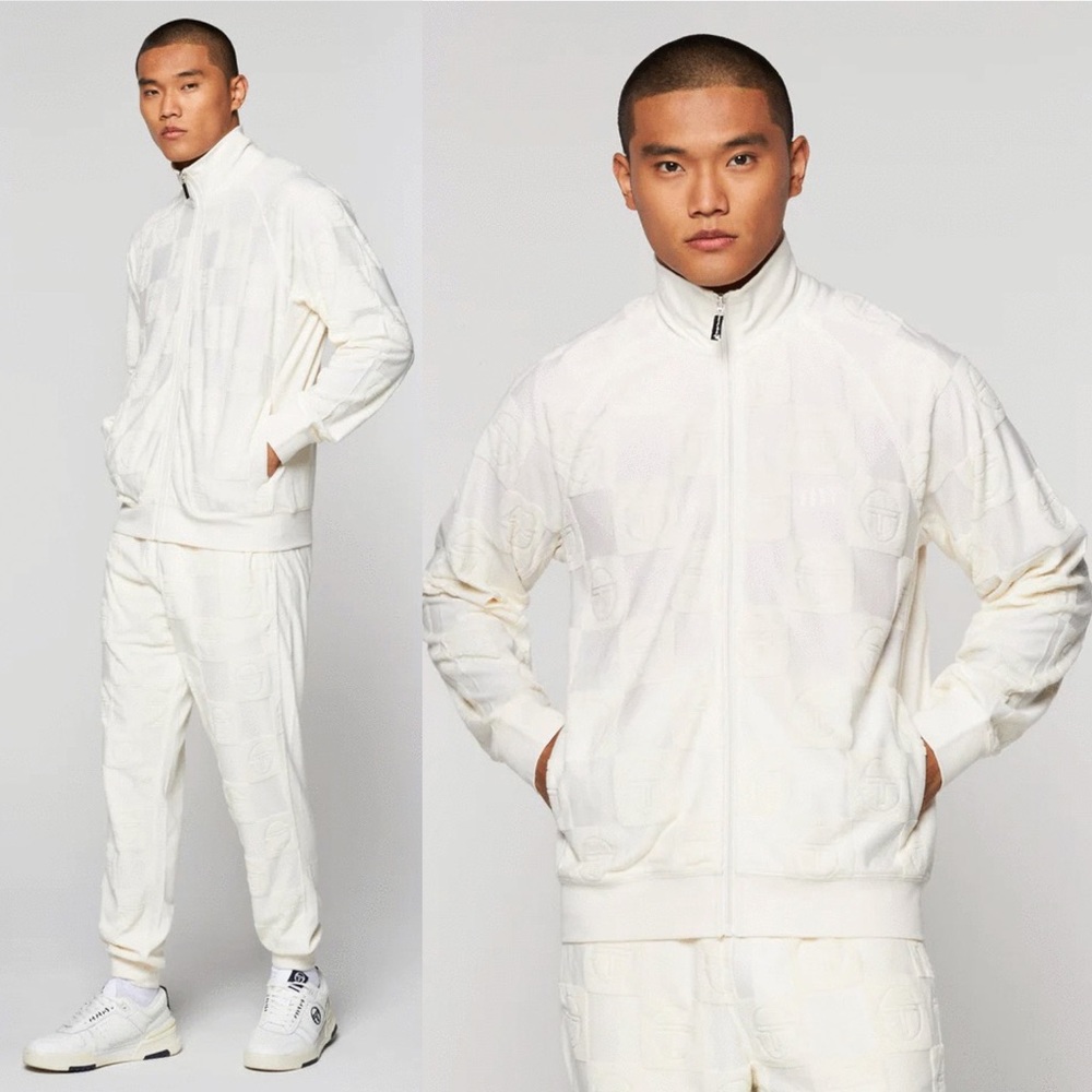 Men’s Sergio Tacchini Gardenia All Over Casual Tracksuit NWT